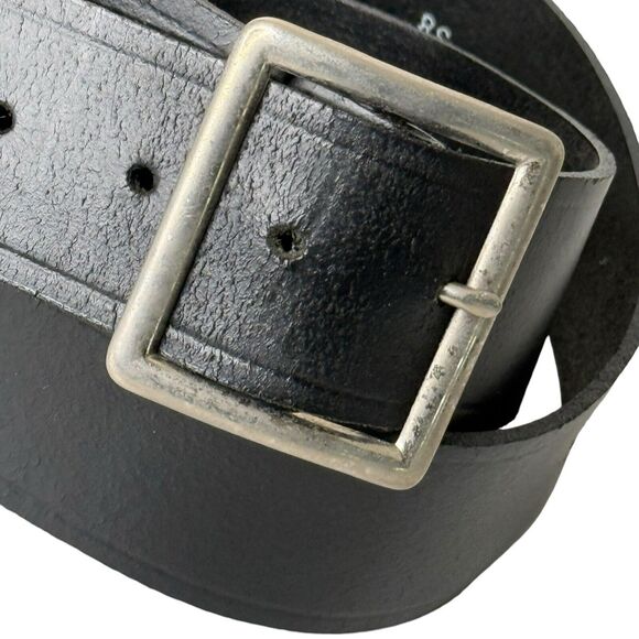 Task Force Genuine Top Grain Leather Belt Men Size 38 Black USA Made Work Casual - Picture 3 of 8